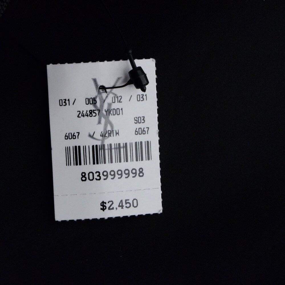 YVES SAINT LAURENT YSL DRESS STRAPLESS BROCADE ROSES PRINT CORSET F42 US8 - Picture 6 of 6